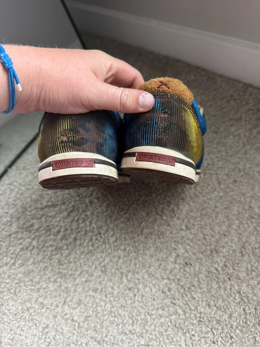 Twisted X Women's Kicks Brown Shiny Leopard Print Lace Up Sneakers Casual Shoe
